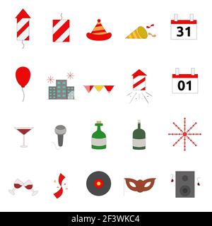 Illustration vector design of icon set template Stock Vector