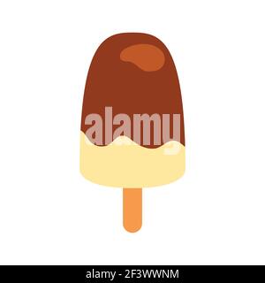 Ice cream icon on white isolated background. Vector illustration. Stock Vector