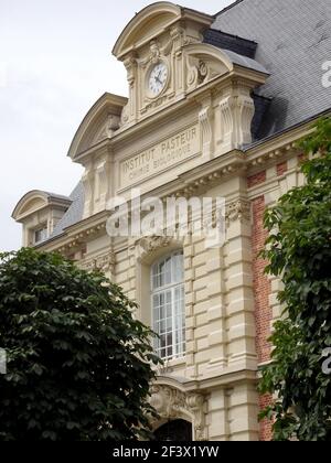 Paris (France): facade of the Pasteur Institute Stock Photo