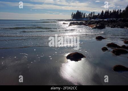 Crescent Beach, Nova Scotia, Canada Stock Photo