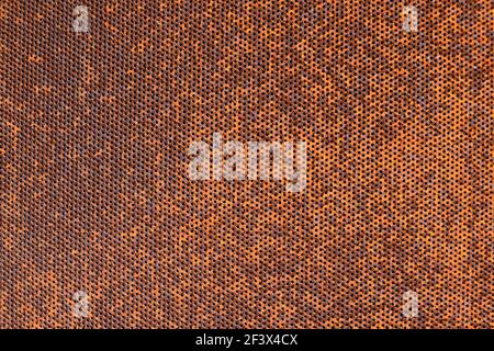 Rust on Metal Mesh Stock Photo