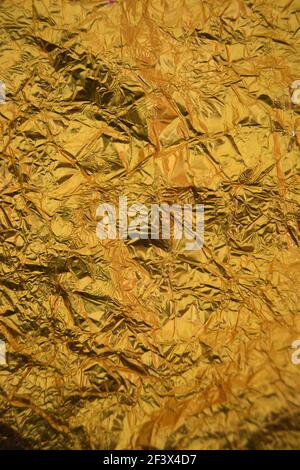 Gold Foil portrait Stock Photo