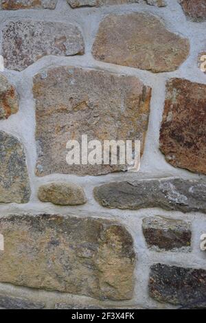 Section of Granite Wall Stock Photo