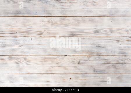 White painted wooden boards texture background Stock Photo
