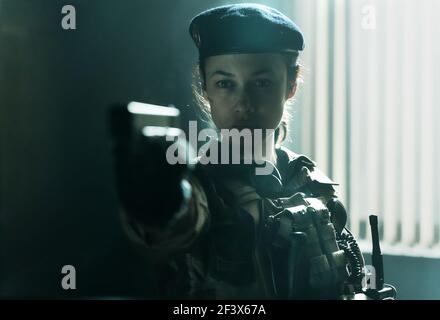 OLGA KURYLENKO in SENTINELLE (2021), directed by JULIEN LECLERCQ. Credit: LABYRINTHE FILMS / Album Stock Photo