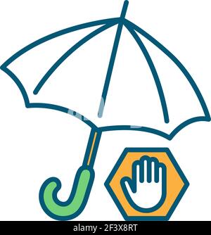 Insurance RGB color icon Stock Vector