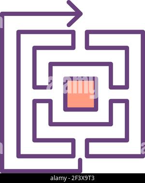 Original solutions development RGB color icon Stock Vector