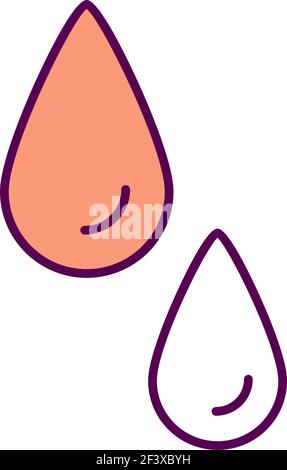 Blood testing RGB color icon Stock Vector