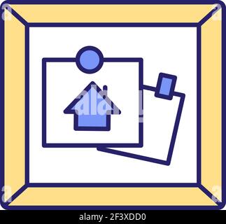 Effective leadership RGB color icon Stock Vector