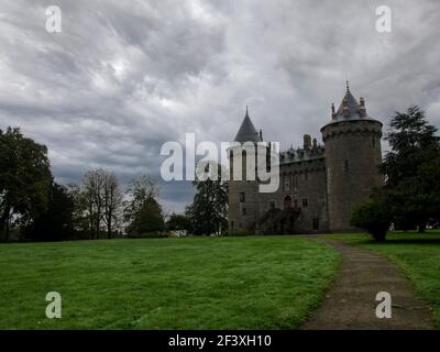 Combourg Castle in Brittany Chateaubriand Stock Photo