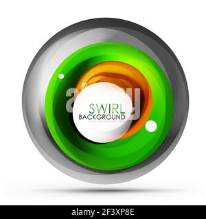Spiral swirl flowing lines 3d vector abstract digital motion background design. Rotating concept. Spiral swirl flowing lines 3d vector abstract digital motion background design. Rotating concept. Vector illustration Stock Vector
