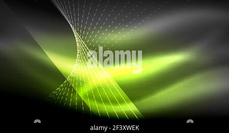 Bright neon grid lines glowing background with 80s style Stock Vector ...