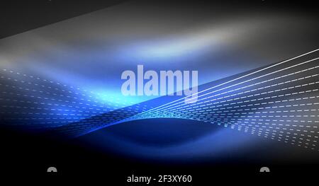 Smooth light effect, straight lines on glowing shiny neon dark background. Energy technology idea. Smooth light effect, straight lines on glowing shiny neon dark background. Energy technology idea. Vector illustration Stock Vector