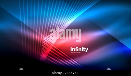 Shiny straight lines on dark background, techno digital modern template. Shiny straight lines on dark background, techno digital modern template. Vector background Stock Vector