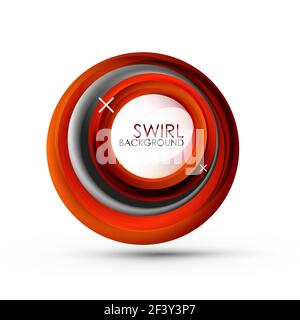 Spiral swirl flowing lines 3d vector abstract background. Spiral swirl flowing lines 3d vector abstract background. Vector illustration Stock Vector