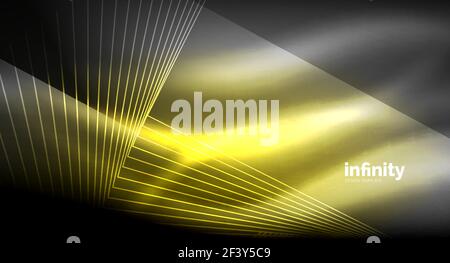 Shiny straight lines on dark background, techno digital modern template. Shiny straight lines on dark background, techno digital modern template. Vector background Stock Vector