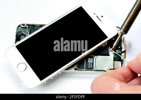 iphone repair Stock Photo