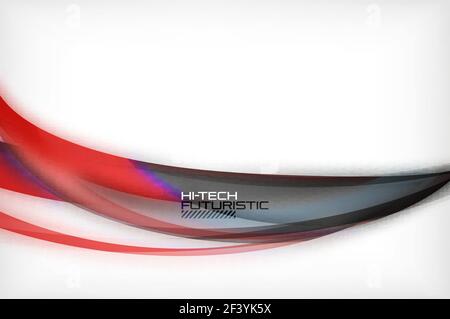Glossy wave vector background. Glossy wave vector background, vector wavy line with light effects and texture, digital hitech futuristic template. Vector illustration Stock Vector
