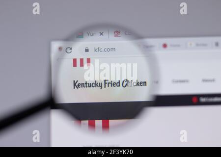 Close up of KFC logo on the building at its World's First KFC (Kentucky ...
