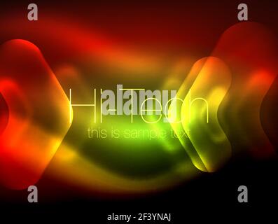 Red and black glossy arrows abstract tech background. Dark metal ...