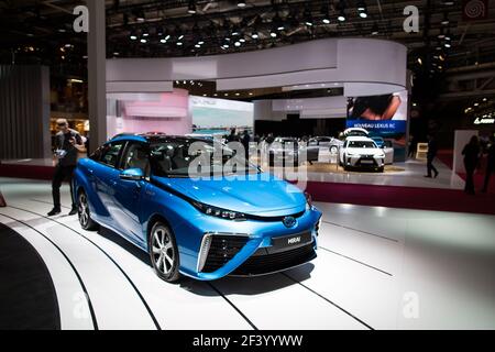 Paris, France, October 2018 Toyota Corolla Touring Sports Hybrid at Mondial  Paris Motor Show, 12th gen, E210 produced by Japanese automaker Toyota  Stock Photo - Alamy