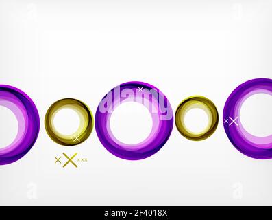 Flying abstract circles, vector geometric background, color air bubbles, web banner template, business or technology presentation background or elements. Flying abstract circles, vector geometric background, color air bubbles, web banner template, business or technology presentation background or elements, vector illustration Stock Vector