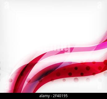Vector colorful wavy stripe on white background with blurred effects. Vector digital techno abstract background. Vector colorful wavy stripe on white background with blurred effects. Vector digital techno abstract background template Stock Vector