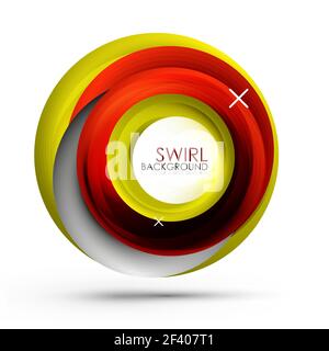 Spiral swirl flowing lines 3d vector abstract background. Spiral swirl flowing lines 3d vector abstract background. Vector illustration Stock Vector