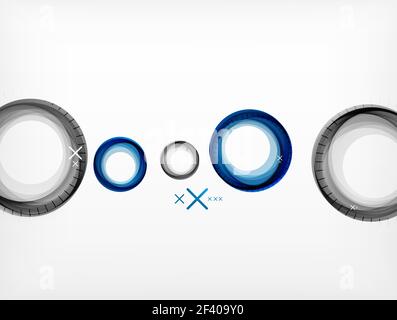 Flying abstract circles, vector geometric background, color air bubbles, web banner template, business or technology presentation background or elements. Flying abstract circles, vector geometric background, color air bubbles, web banner template, business or technology presentation background or elements, vector illustration Stock Vector
