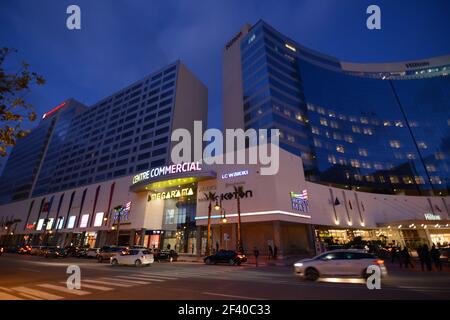 Tangier Mall. The recreational area of Tangier in Morocco. February 9, 2020. Stock Photo