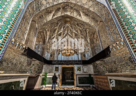 Holy shrine of Imamzadeh Hilal ibn Ali in Aran va Bidgol, Kashan, Iran. Stock Photo