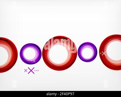 Flying abstract circles, vector geometric background, color air bubbles, web banner template, business or technology presentation background or elements. Flying abstract circles, vector geometric background, color air bubbles, web banner template, business or technology presentation background or elements, vector illustration Stock Vector