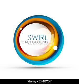 Spiral swirl flowing lines 3d vector abstract digital motion background design. Rotating concept. Spiral swirl flowing lines 3d vector abstract digital motion background design. Rotating concept. Vector illustration Stock Vector