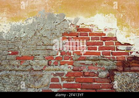Half painted wall Stock Photo