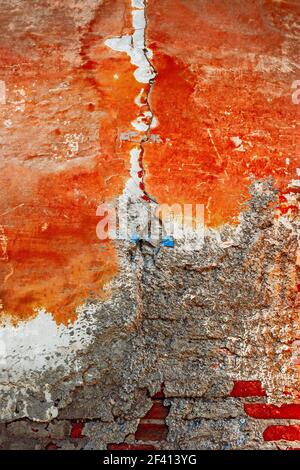 Half plastered wall Stock Photo
