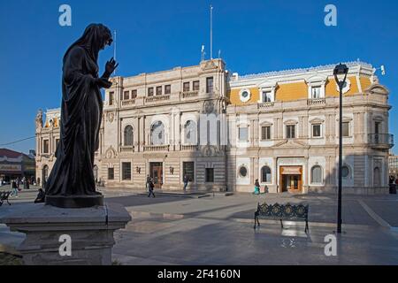 City Hall at the Plaza de Armas in the city centre of Chihuahua, northwestern Mexico Stock Photo