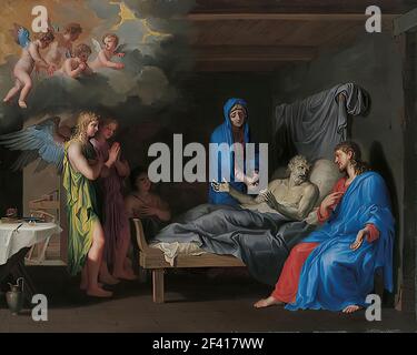 Jacques Stella - Death Saint Joseph Stock Photo