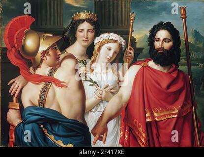 Jacques-Louis David - Anger Achilles 1819 Stock Photo