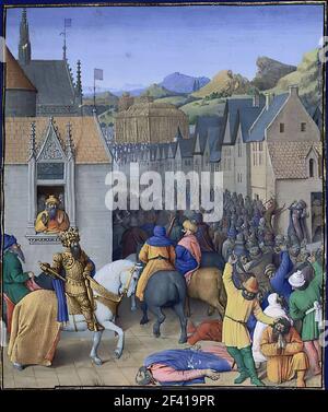 Capture of Jerusalem by Ptolemy Soter, 1470 - 1475 - Jean Fouquet