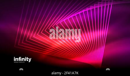 Shiny straight lines on dark background, techno digital modern template. Shiny straight lines on dark background, techno digital modern template. Vector background Stock Vector