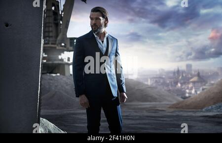 Handsome stylish man in an elegant clothing Stock Photo