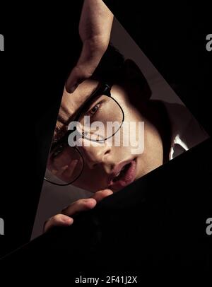 Cloesup portrait of an elegnat young man Stock Photo