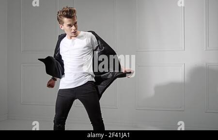 Portrait of a handsome young guy Stock Photo