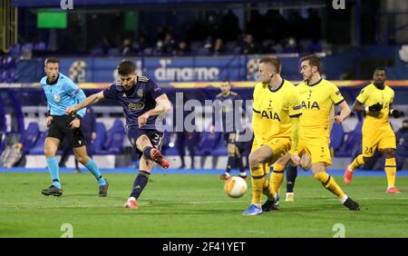 Bruno Petkovic of Dinamo Zagreb during the HT First League match between  HNK Hajduk Split and GNK Dinamo Zagreb at the Poljud Stadium on March 12,  2022 in Split, Croatia. Photo: Miroslav