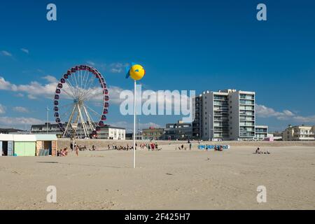 A summer's day on the beach of Berck-sur-Mer in France Stock Photo