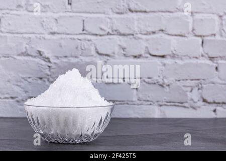 Magnesium chloride chemical component that comes mainly from sea water Stock Photo