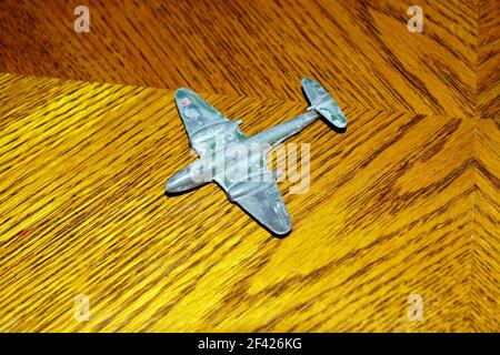 DINKY TOYS 70E METEOR TWIN-JET FIGHTER BOITE VIDE REVENDEUR D'ORIGINE-EMPTY BOX