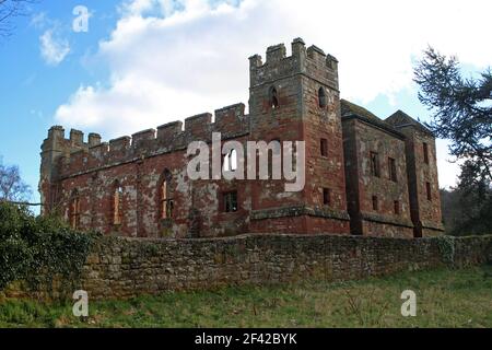 Acton Burnell Castle, Shropshire Stock Photo