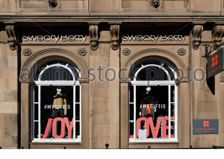 The Sweaty Betty sign and logo in the UK Stock Photo - Alamy