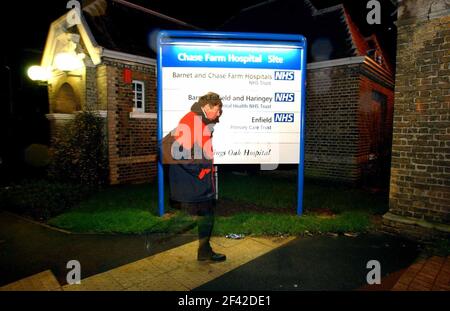 chase farm hospital,enfield. 11/2/02 pilston Stock Photo